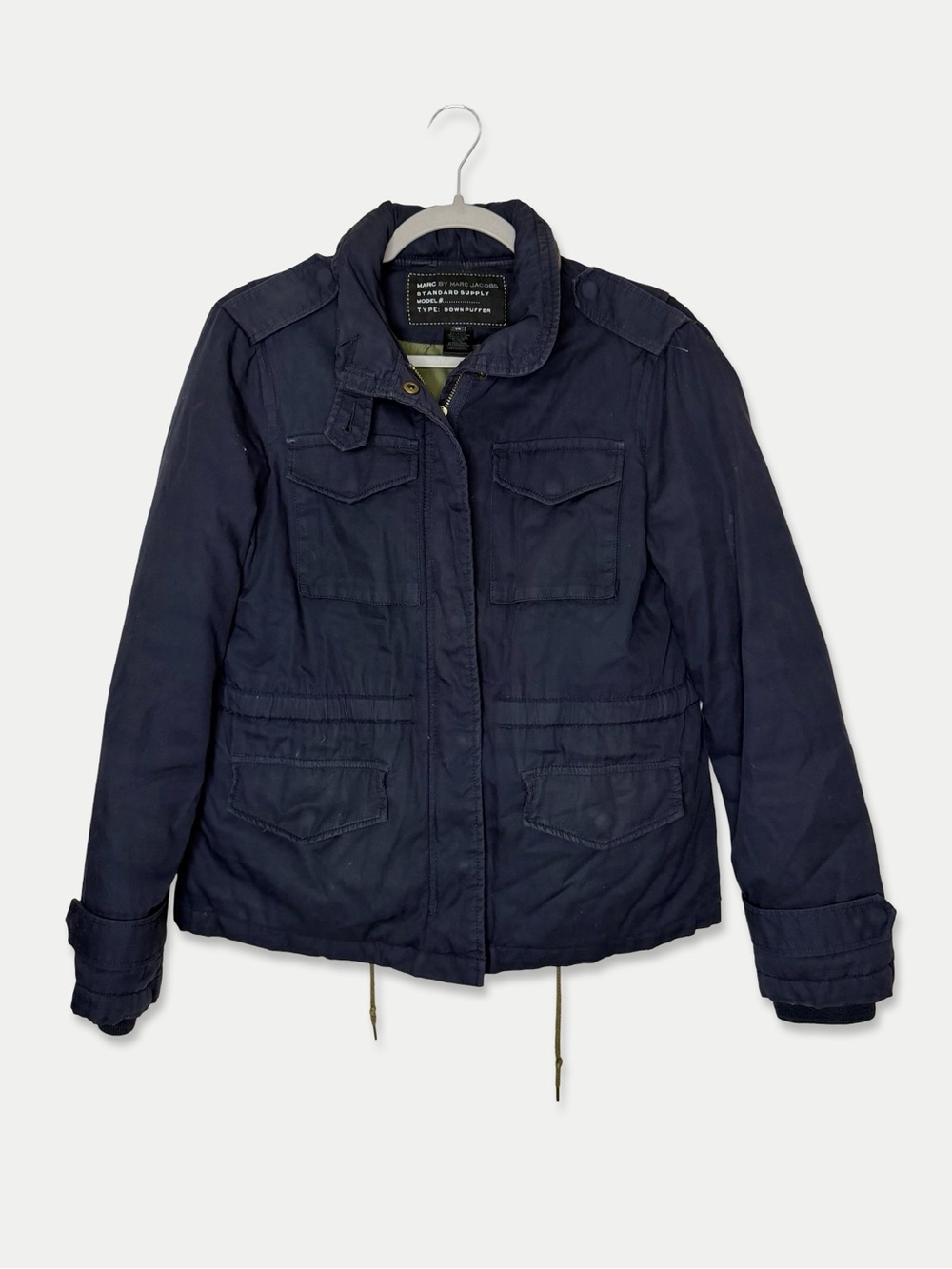 Marc by Marc Jacobs Standard Supply Down Puffer Utility Jacket XS Navy